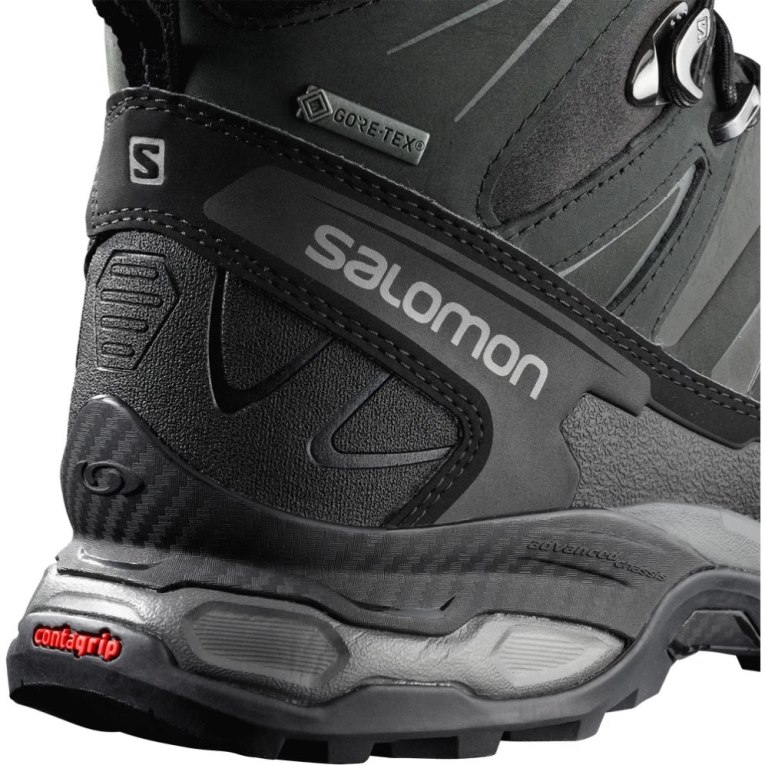 Botas Caminhada Salomon X Ultra Trek GTX Masculino Verdes Escuro Pretas | PT O96704